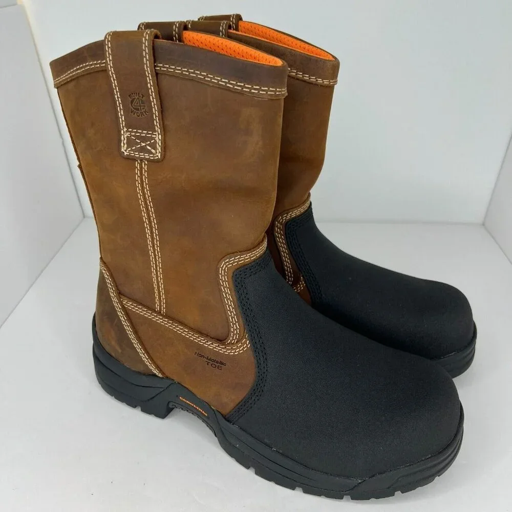 Carolina Mens CA4582 Brown Ranch Metguard Composite Toe Size 10 Work Boots